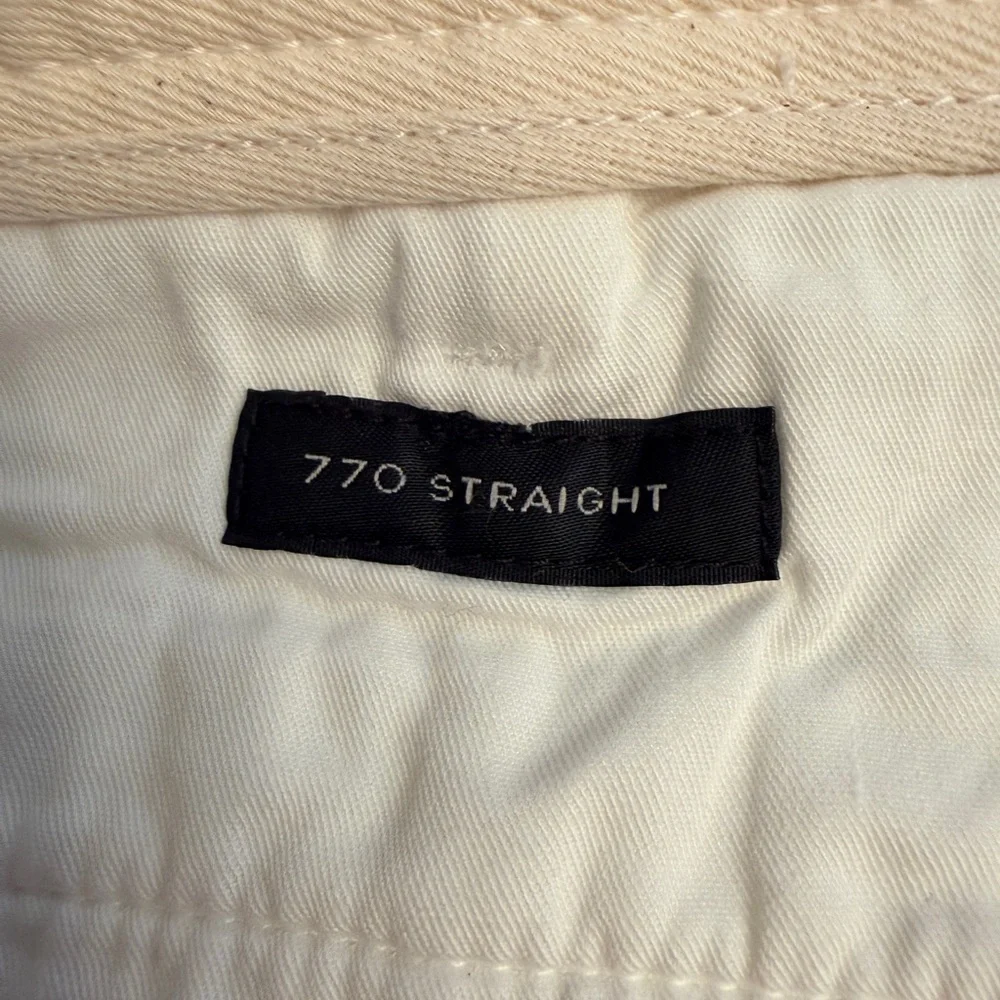 NWT‎ J.Crew Men’s Size 42x30 770 Straight Fit Stretch Chino Pants White